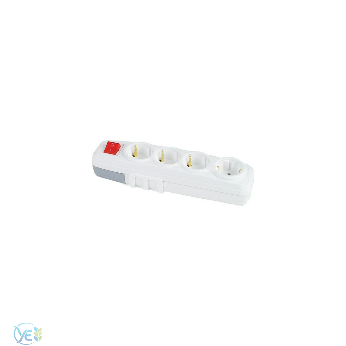 FAR 4'lü Anahtarlı Topraklı Klemensli Kablosuz Grup Priz