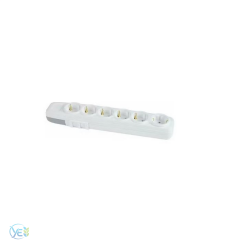 FAR 6'lı Topraklı Klemensli Kablosuz Grup Priz