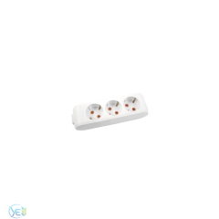 VİKO Multi-Let 3'lü Priz Topraklı Çocuk Korumalı Klemensli