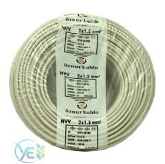 ÖZNUR 2x1,5 NYM KABLO