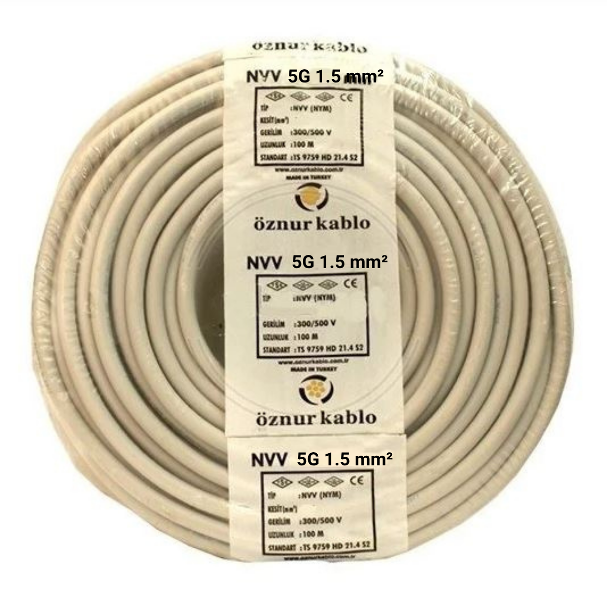 ÖZNUR 5X1.5 NYM KABLO