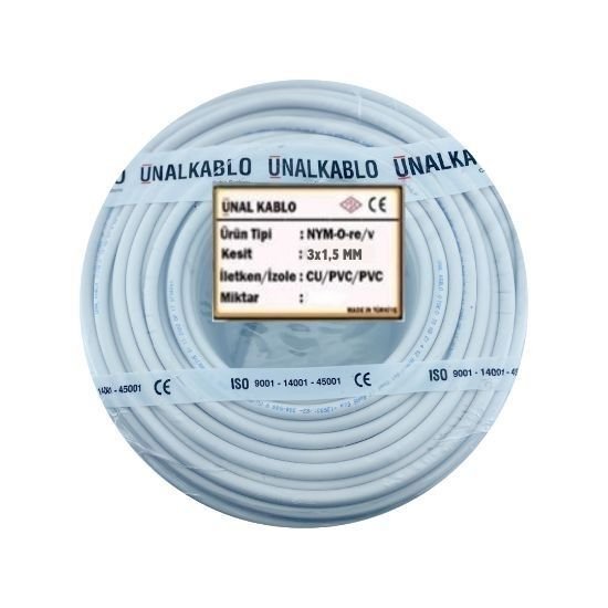 ÜNAL 3x1,5 NYM KABLO