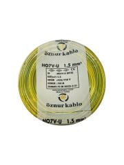 ÖZNUR 1,5 MM NYA KABLO 100 M SARI YEŞİL