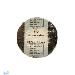 ÖZNUR 1,5 MM NYA KABLO 100 M SİYAH