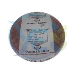 ÖZNUR 1,5 MM NYA KABLO 100 M KAHVERENGİ
