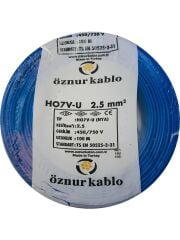 ÖZNUR 2,5 MM NYA KABLO 100 M MAVİ