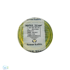 ÖZNUR 2,5 MM NYA KABLO 100 M SARI YEŞİL