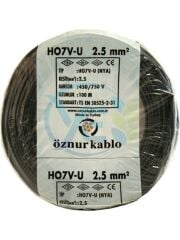 ÖZNUR 2,5 MM NYA KABLO 100 M SİYAH