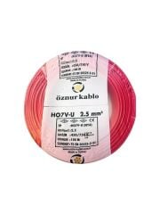 ÖZNUR 2,5 MM NYA KABLO 100 M KIRMIZI
