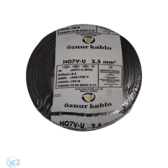 ÖZNUR 4 MM NYA KABLO 100 M SİYAH