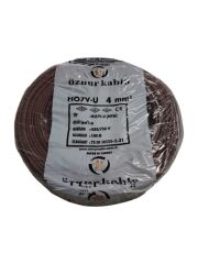 ÖZNUR 4 MM NYA KABLO 100 M  KAHVERENGİ
