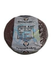 ÖZNUR 4 MM NYA KABLO 100 M  KAHVERENGİ