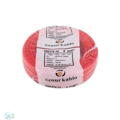 ÖZNUR 4 MM NYA KABLO 100 M KIRMIZI