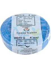 ÖZNUR 4 MM NYA KABLO 100 M MAVİ