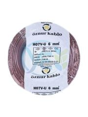 ÖZNUR 6 MM NYA KABLO 100 M KAHVERENGİ
