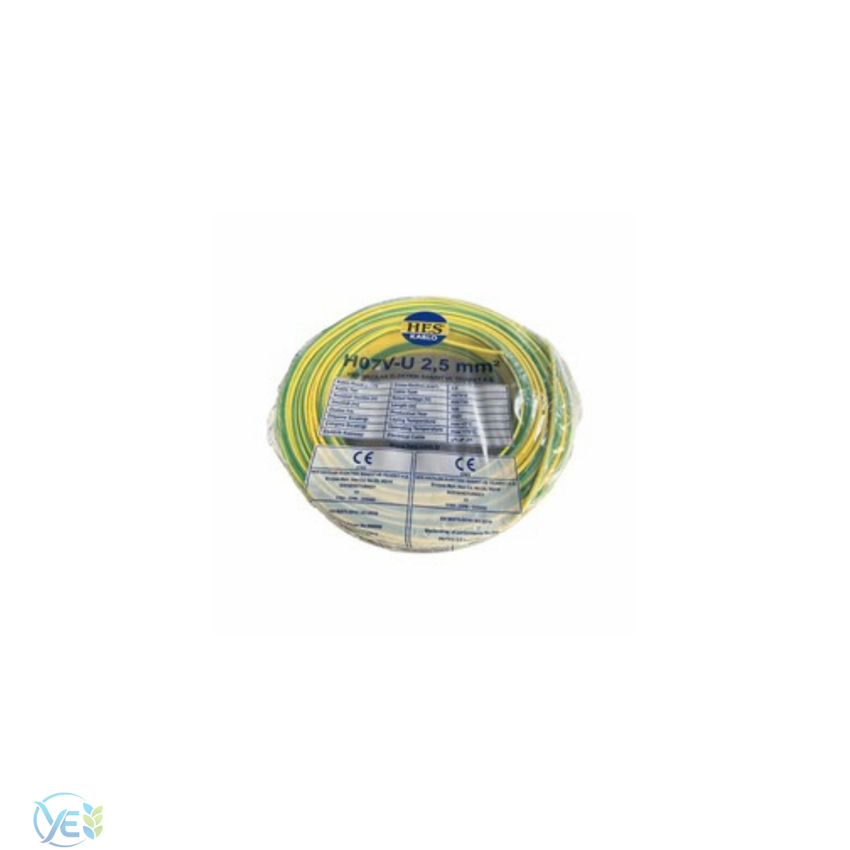 HES 2,5 MM NYA KABLO 100 M SARI YEŞİL