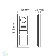 AUDIO 3002 MEKANİK BUTONLU GÖRÜNTÜLÜ DİAFON DİJİTAL ZİL PANELİ