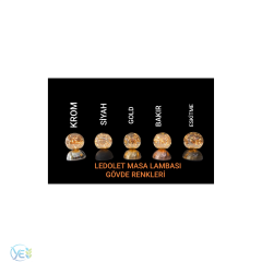 Ledolet Taşınabilir Şarjlı Masa Lambası Dokunmatik