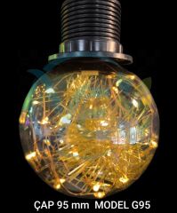 LEDOLET STAR DANCE AMBIANCE 2W FLAMENT LED AMPUL G95 E27