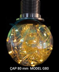 LEDOLET STAR DANCE AMBIANCE 2W FLAMENT LED AMPUL G80 E27