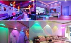 LEDOLET 6w Downlight Rgbw Çok Renkli Kumandalı Led Işık Spot