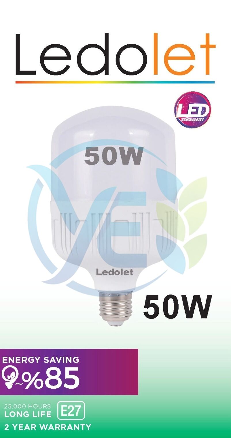 LEDOLET T BULB TORCH AMPUL 50W BEYAZ 6500K