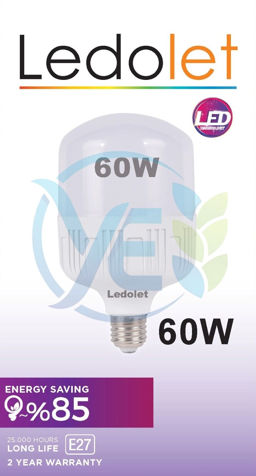 LEDOLET T BULB TORCH AMPUL 60W BEYAZ 6500K