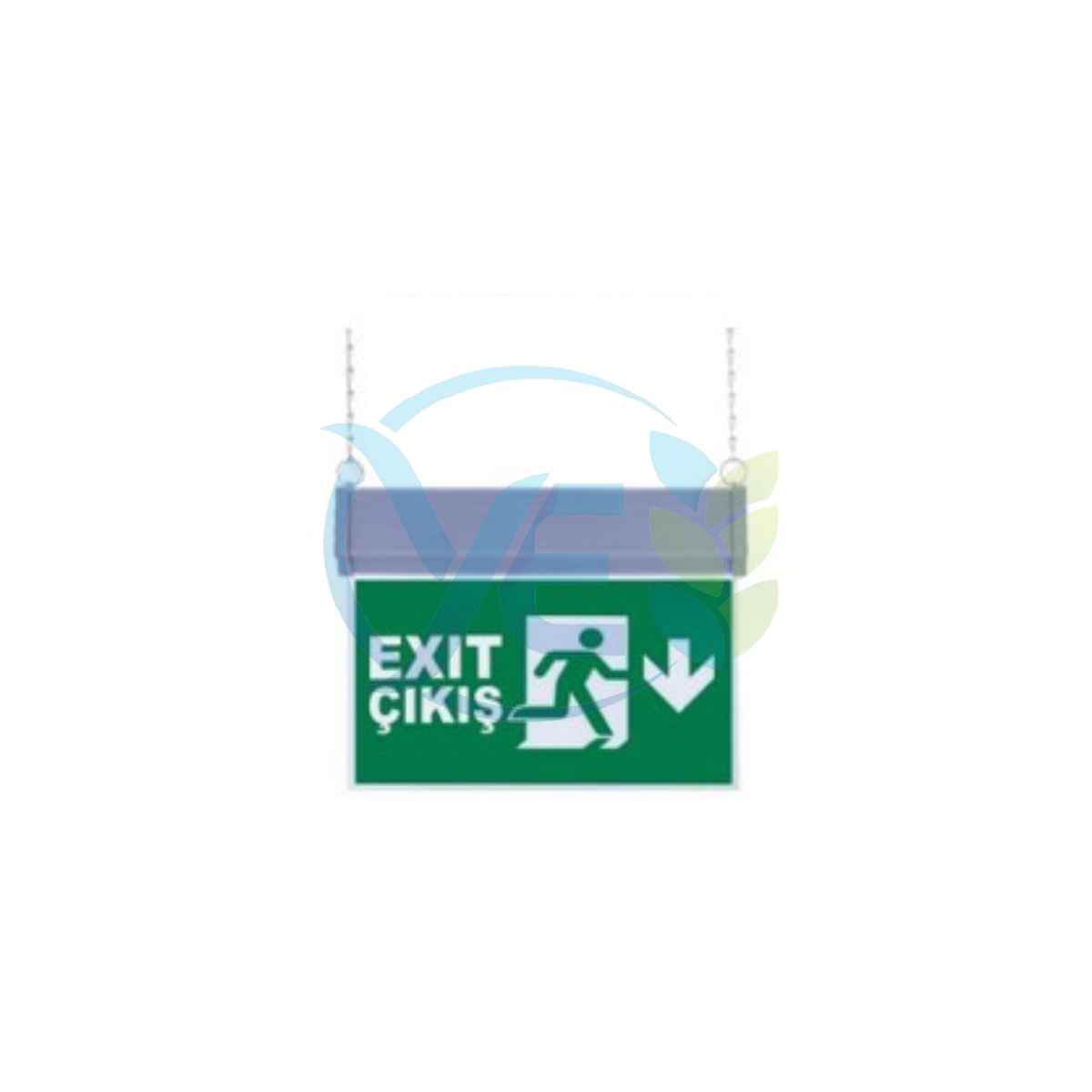 SG051-A2 Çift Yönlü Acil Yönlendirme Armatürü (Zincirli) Aşağı Exit Çıkış