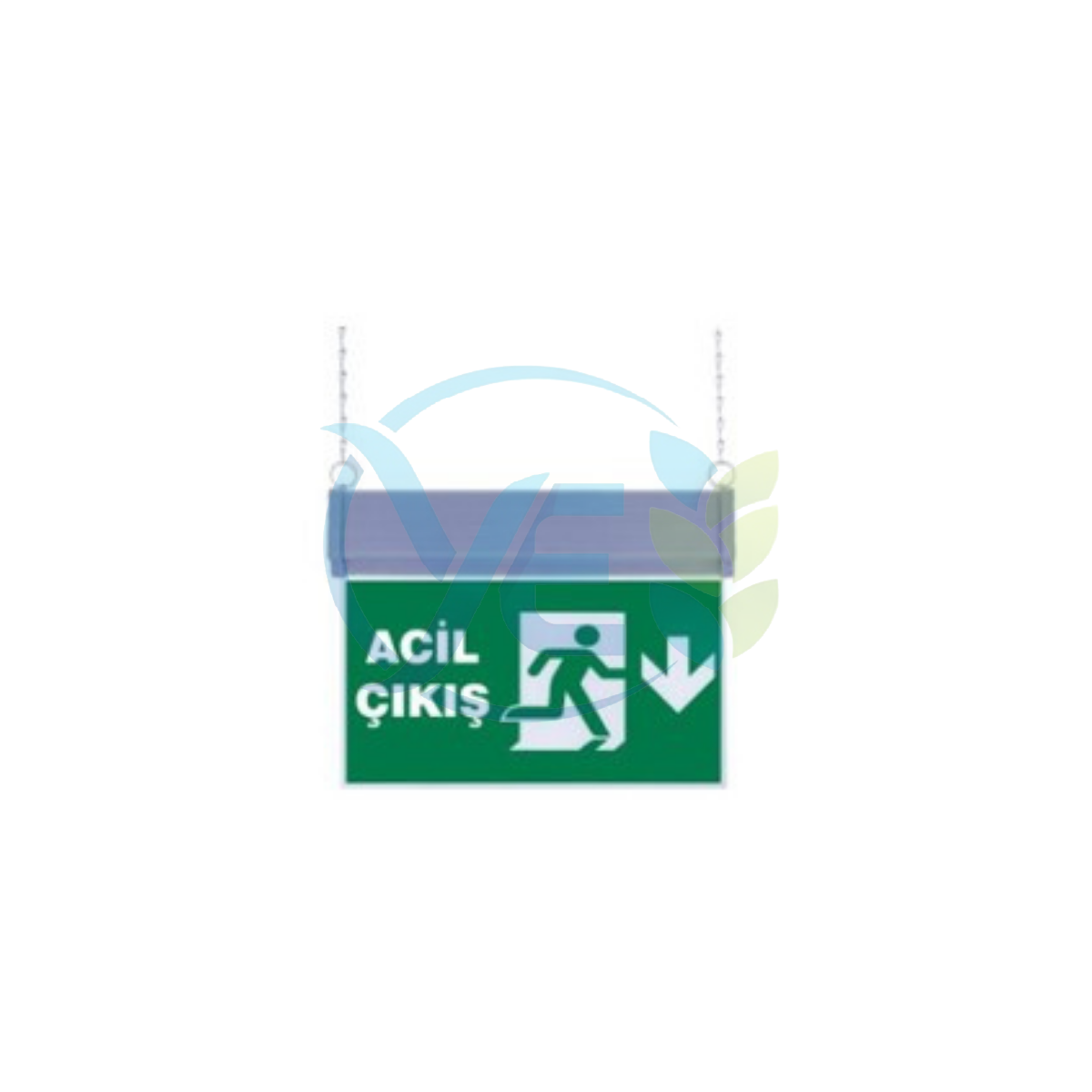 SG051-A3 Çift Yönlü Acil Yönlendirme Armatürü (Zincirli) Aşağı Acil Çıkış