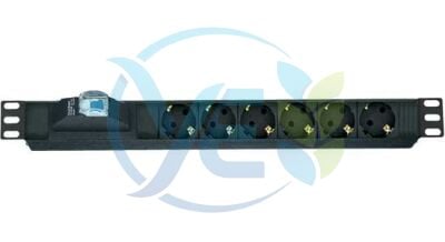 Schuko 6X Kabinet Akım Korumalı Pdu Soketli Grup Priz