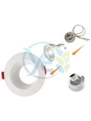 Cata CT-5093 Modern Dekoratif Spot Beyaz Kasa