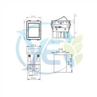 END 1022 GENİŞ IŞIKLI ANAHTAR FAN İŞARETLİ