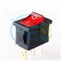 END 1043 MİNİ IŞIKLI ANAHTAR (KIRMIZI)